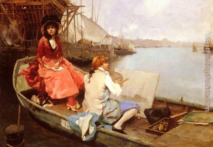 Auguste Emile Pinchart Paintings for sale